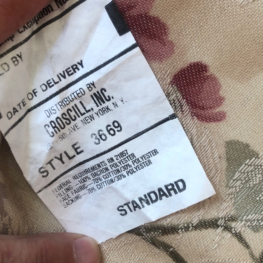 Cotswold by Croscill 2 rose jacquard standard 27” x 21” slip pillow covers EUC - Picture 6 of 7